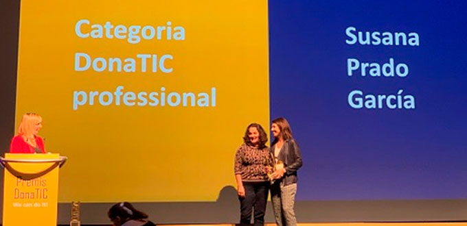 La ingeniera informática Susana Prado, Premio DonaTIC Profesional 2019
