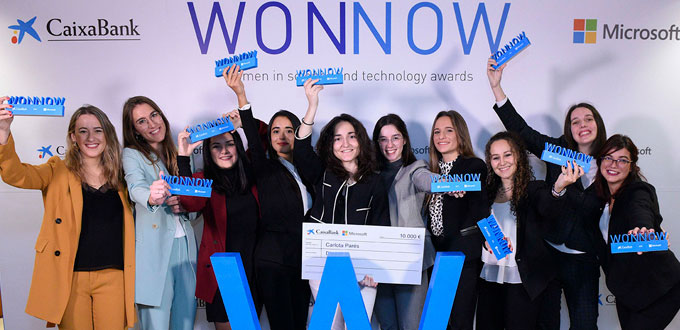 CaixaBank y Microsoft España reconocen con los Premios WONNOW la excelencia femenina en los grados STEM para reducir la brecha de género
