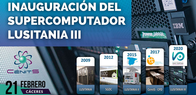 Inaguración del nuevo supercomputador de Extremadura: LUSITANIA III