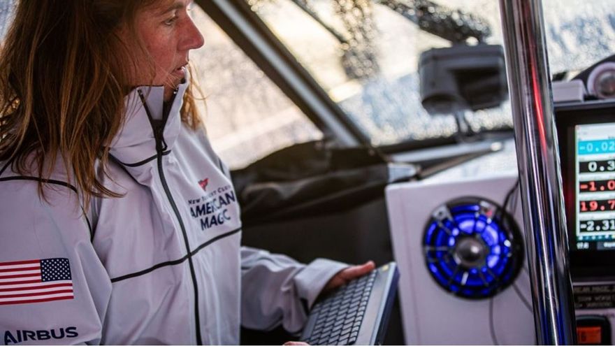 Elvira Llabrés, la ingeniera informática mallorquina que forma parte del equipo estadounidense American Magic en la 36ª Copa América que se disputará en Auckland