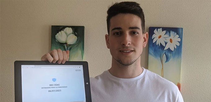Un estudiante de Ingeniería Informática de la Universidad de Valladolid crea una web para calcular cuándo se llegará a la inmunidad de rebaño