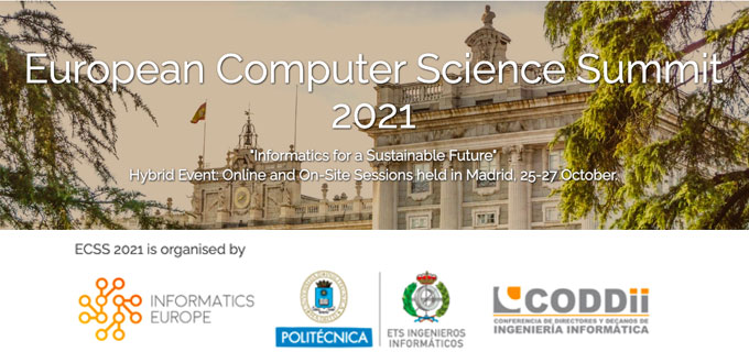 CODDII colabora en la organización de la Cumbre Europea de Informática ECSS 2021