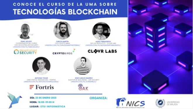 Presentación del curso de Tecnologías Blockchain de la UMA